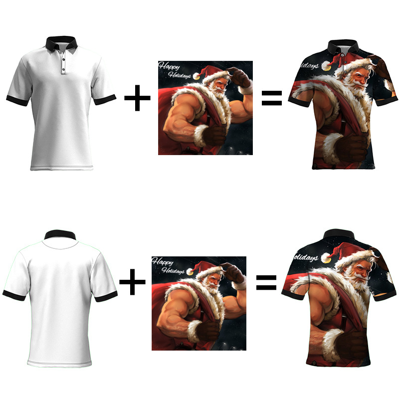 custom polo shirt all-over printing no minimum