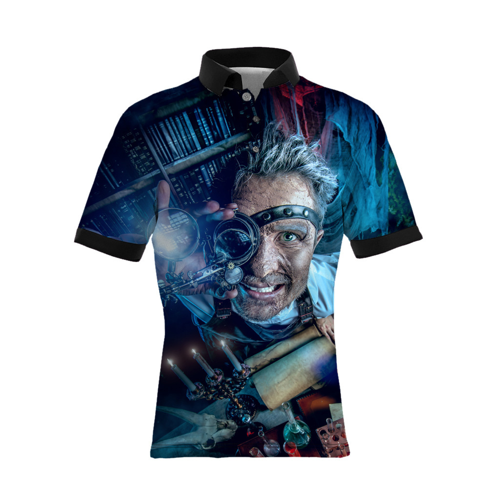 custom polo shirt all-over printing no minimum