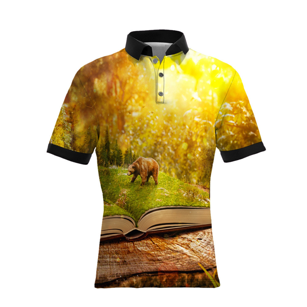 custom polo shirt all-over printing no minimum