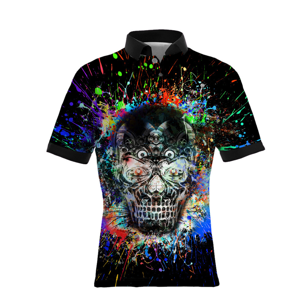 custom polo shirt all-over printing no minimum