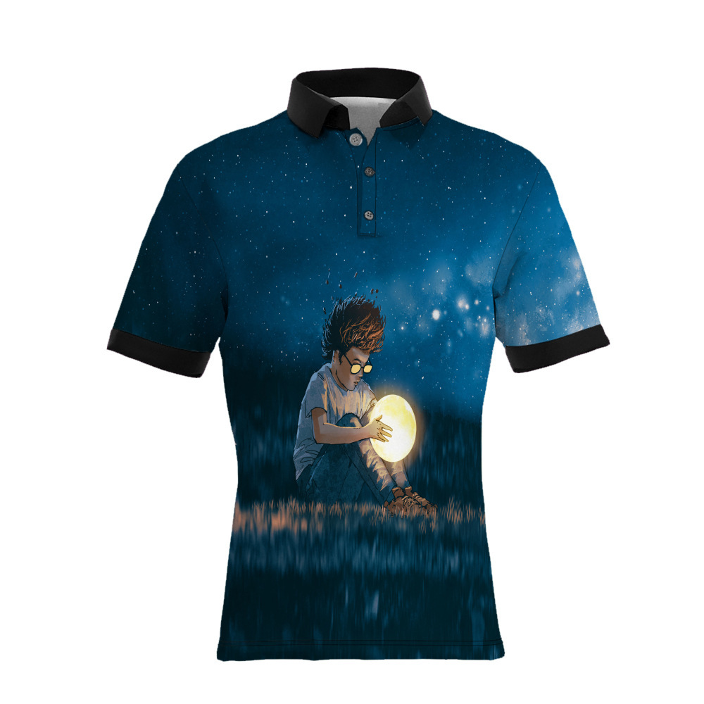 custom polo shirt all-over printing no minimum