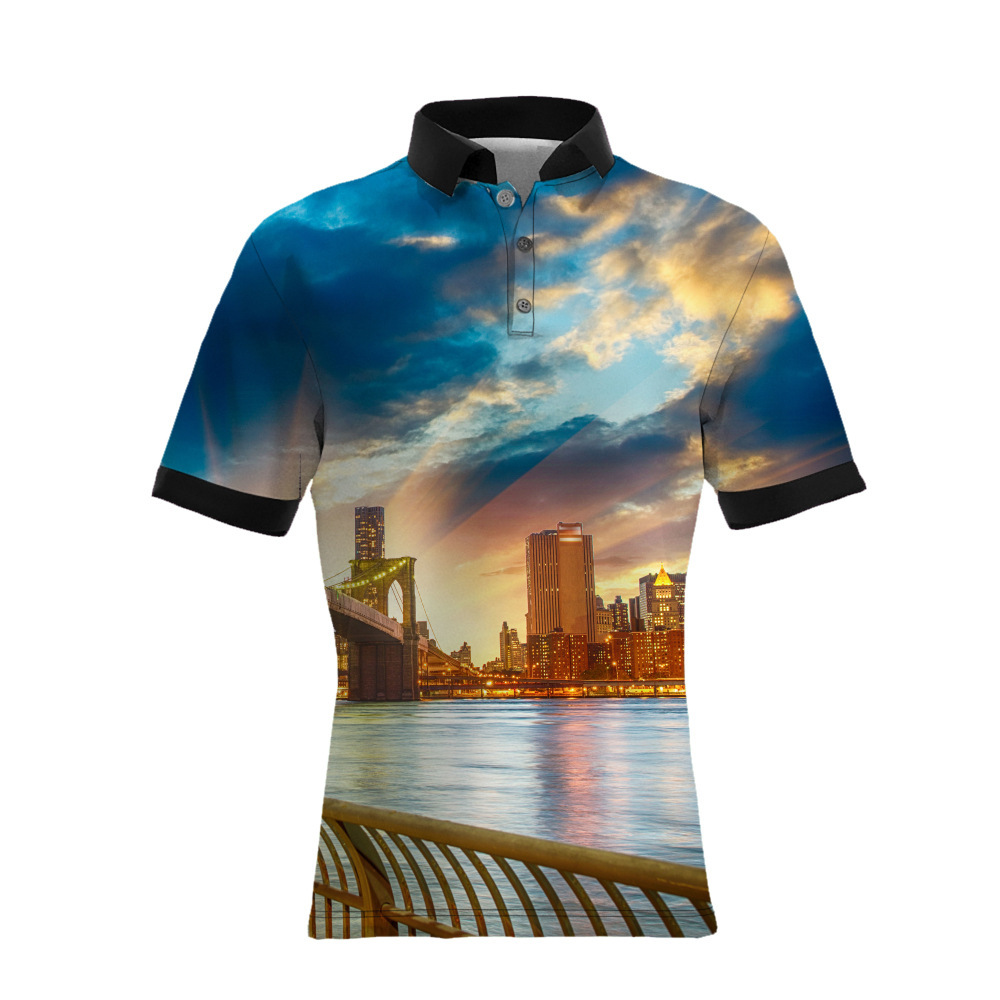 custom polo shirt all-over printing no minimum