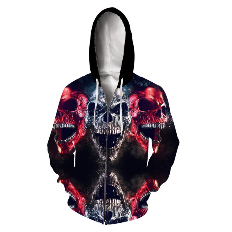 custom printed zip up hoodies