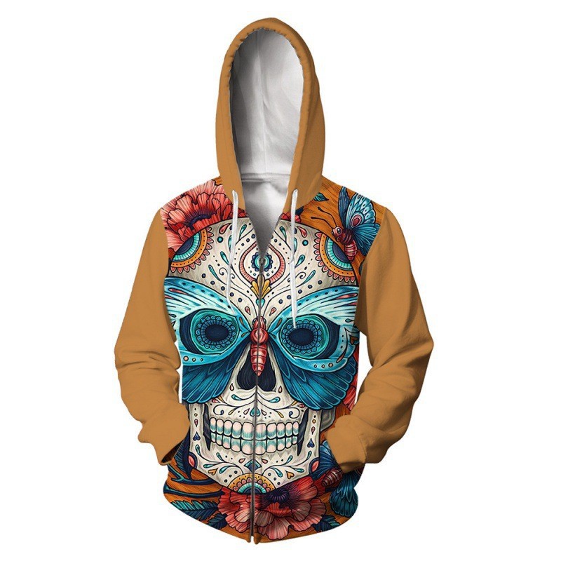 custom printed zip up hoodies