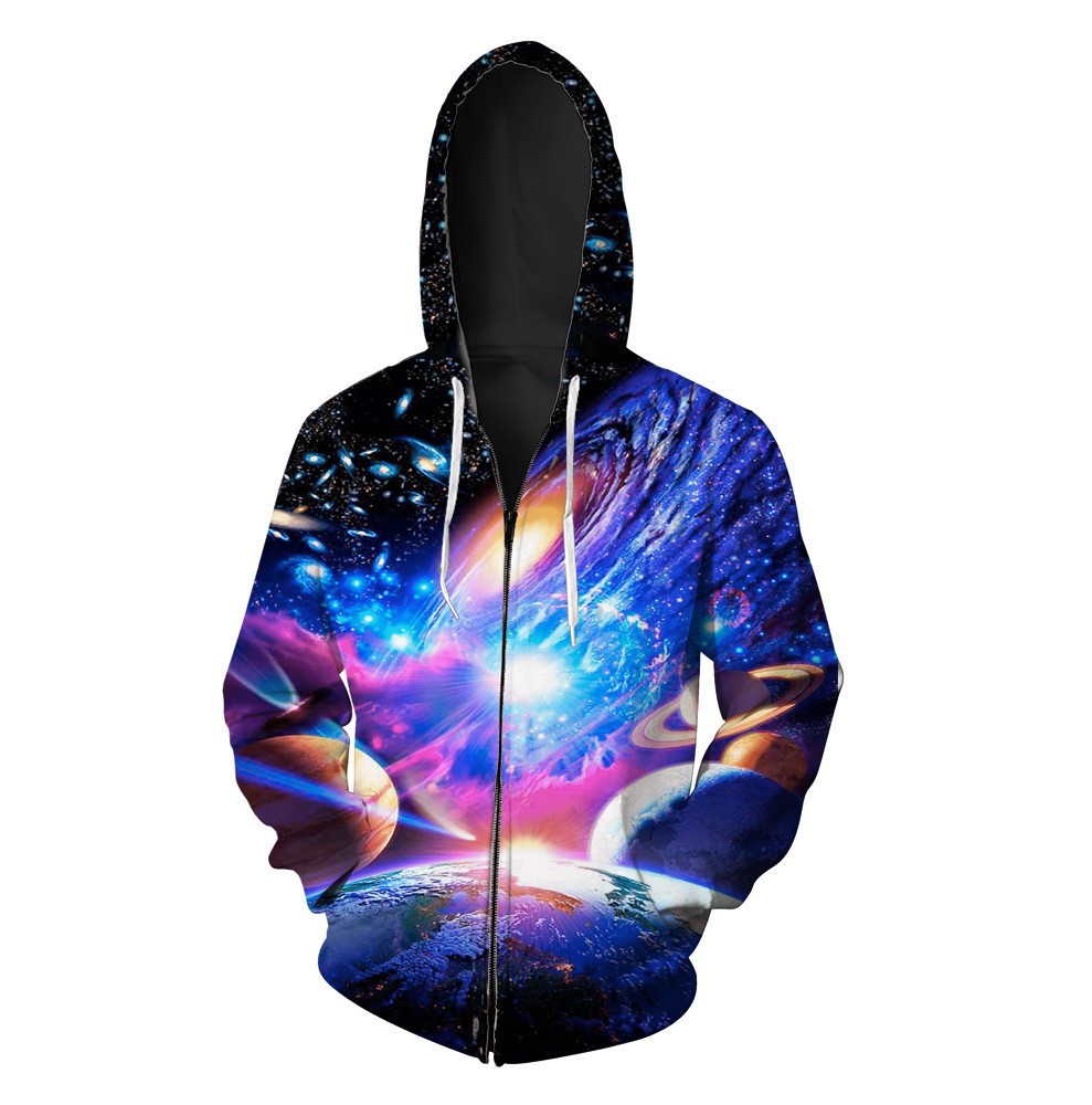 custom printed zip up hoodies