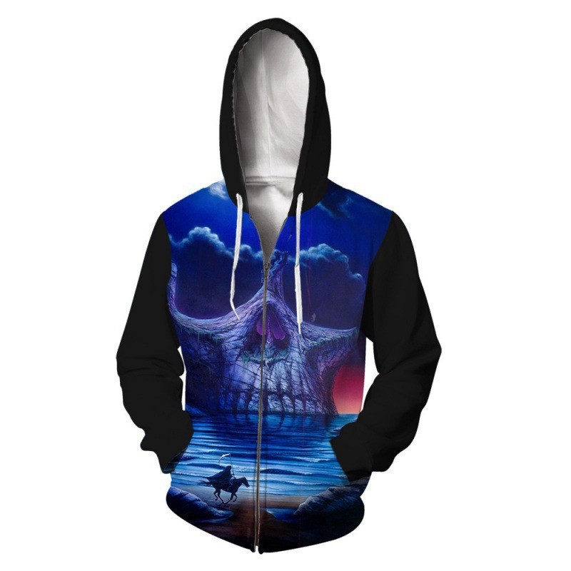 custom printed zip up hoodies