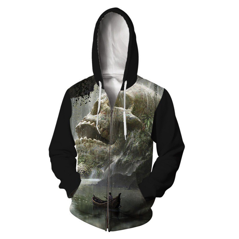 custom printed zip up hoodies