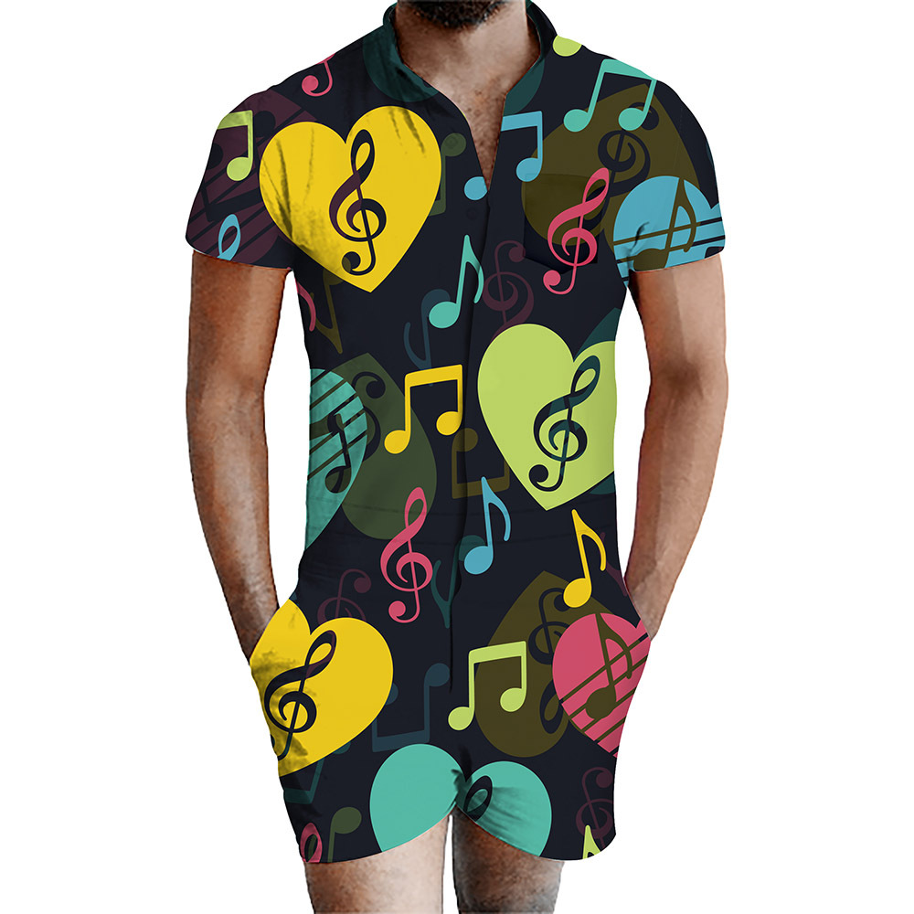 custom men's romper all-over printing no minimum