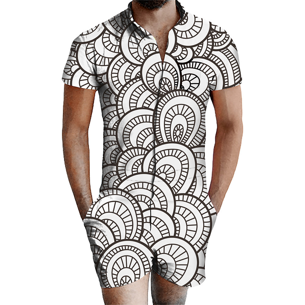 custom men's romper all-over printing no minimum