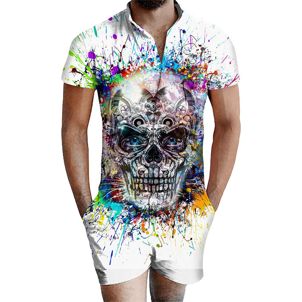 custom men's romper all-over printing no minimum