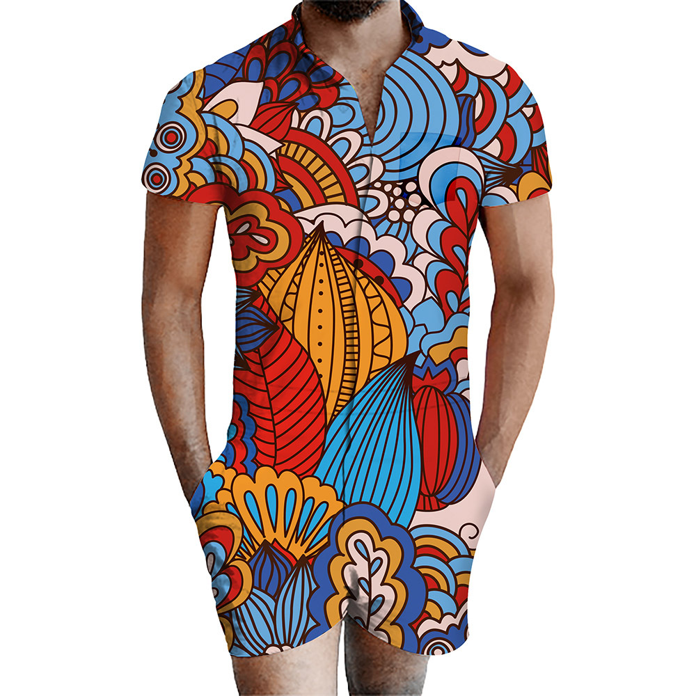 custom men's romper all-over printing no minimum