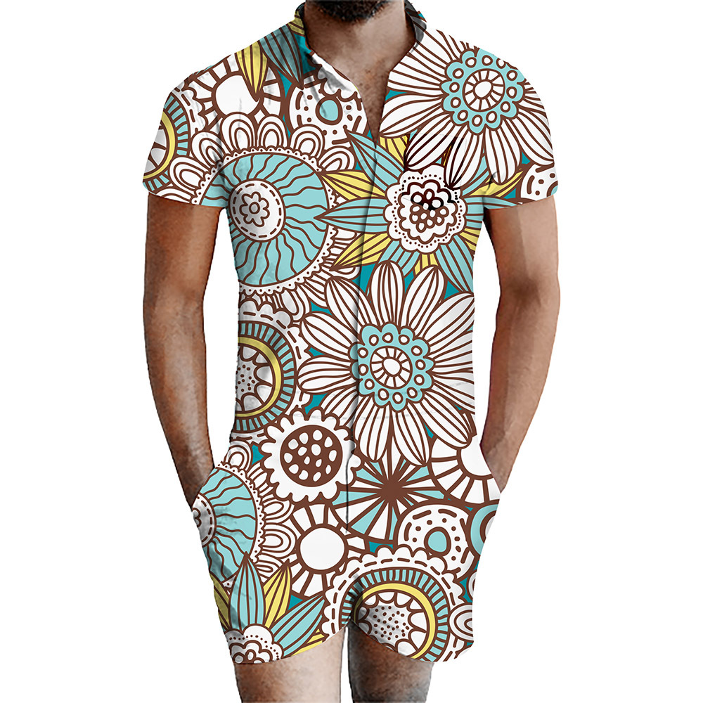 custom men's romper all-over printing no minimum