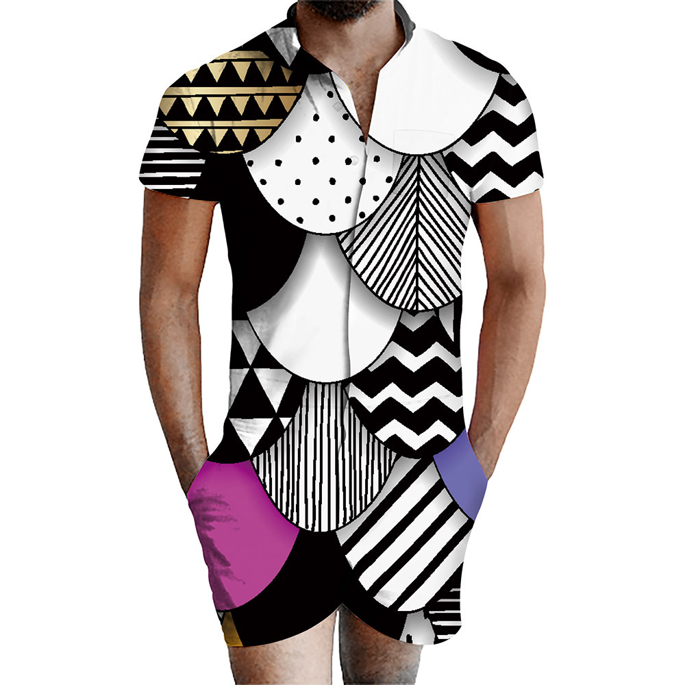 custom men's romper all-over printing no minimum