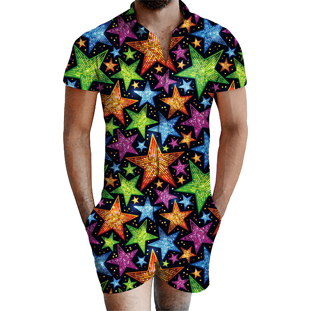 custom men's romper all-over printing no minimum