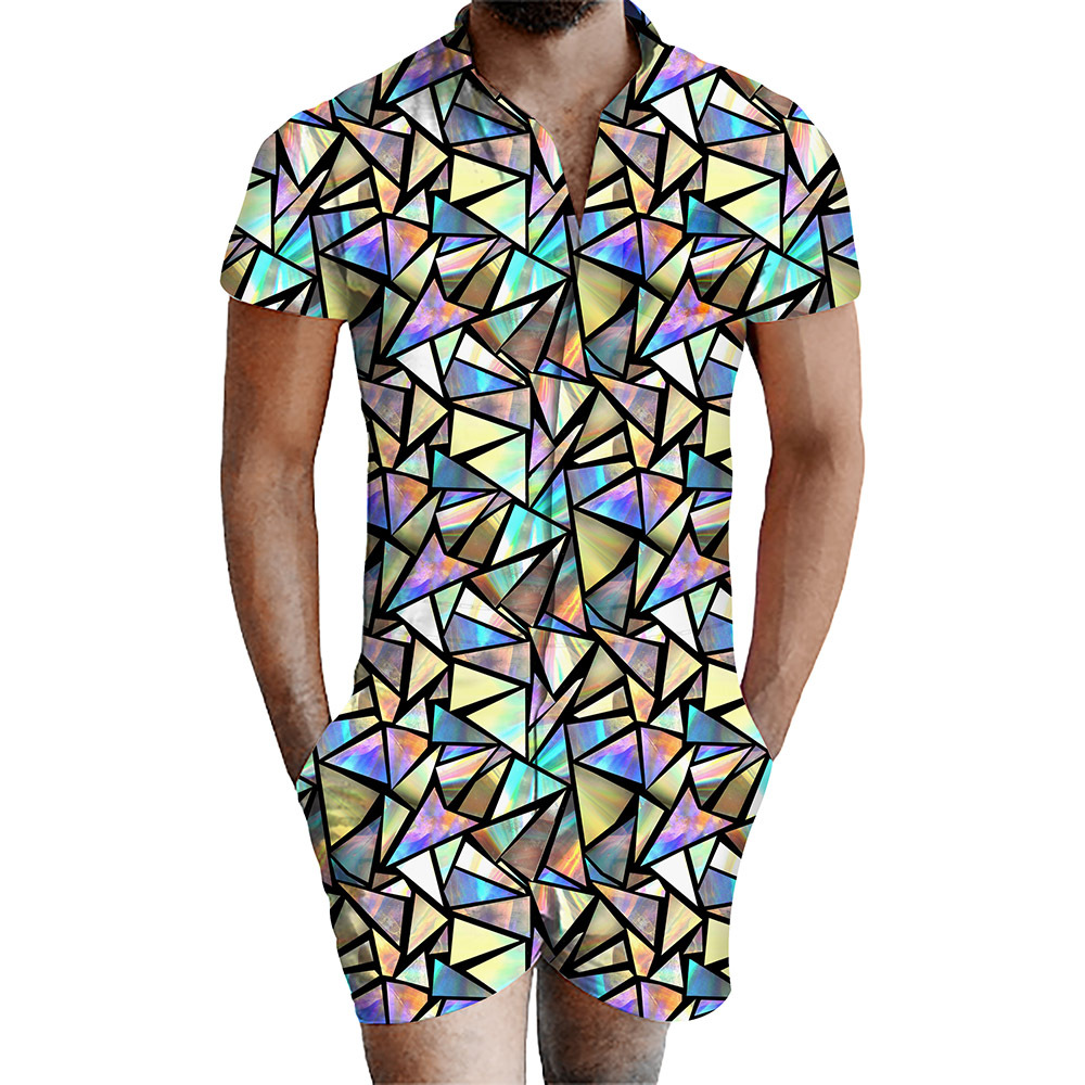 custom men's romper all-over printing no minimum