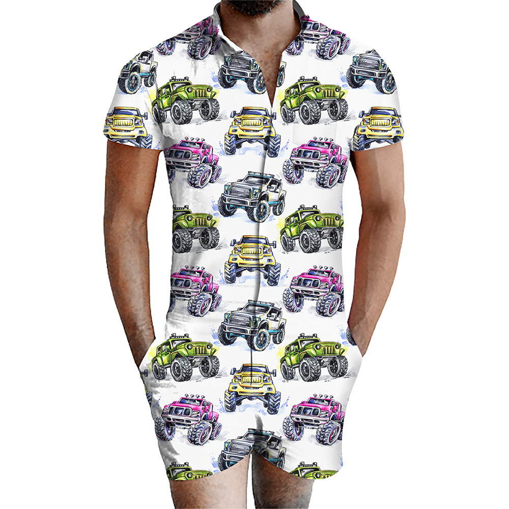 custom men's romper all-over printing no minimum