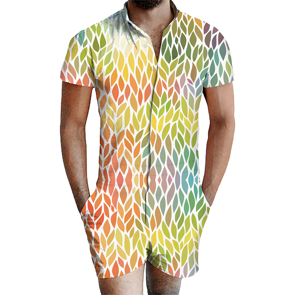 custom men's romper all-over printing no minimum