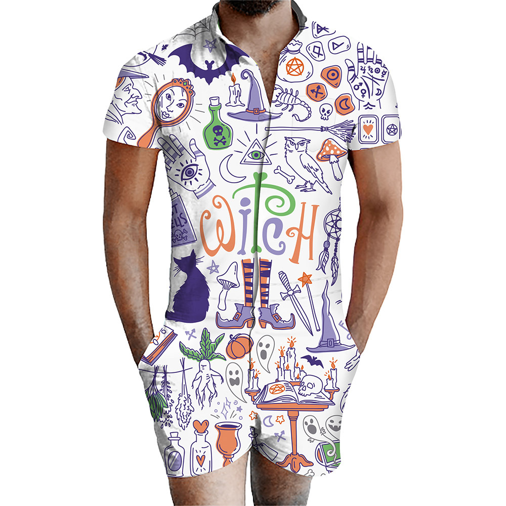 custom men's romper all-over printing no minimum