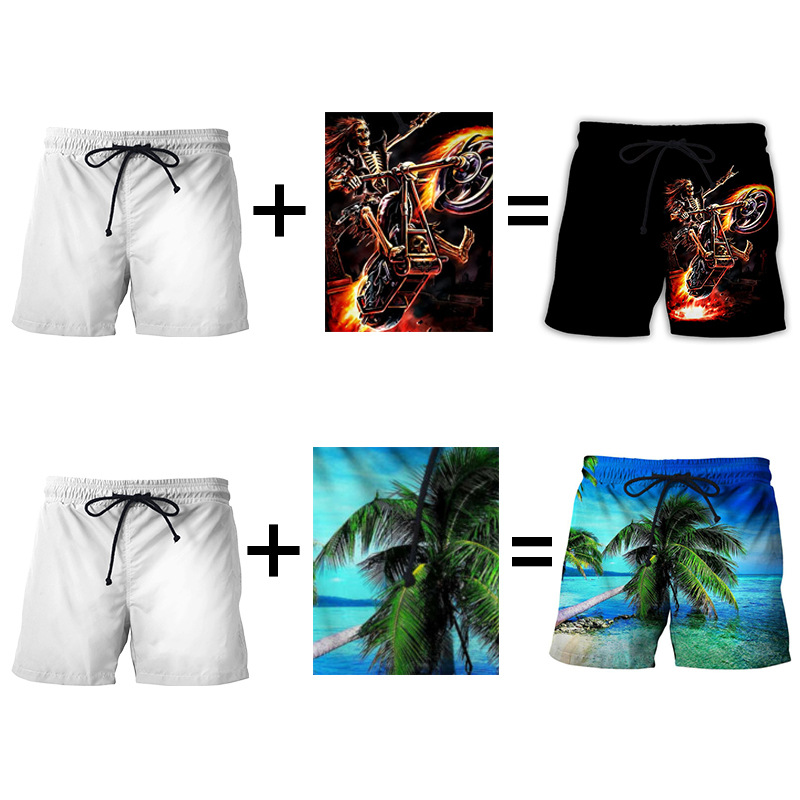 custom printed men's board shorts