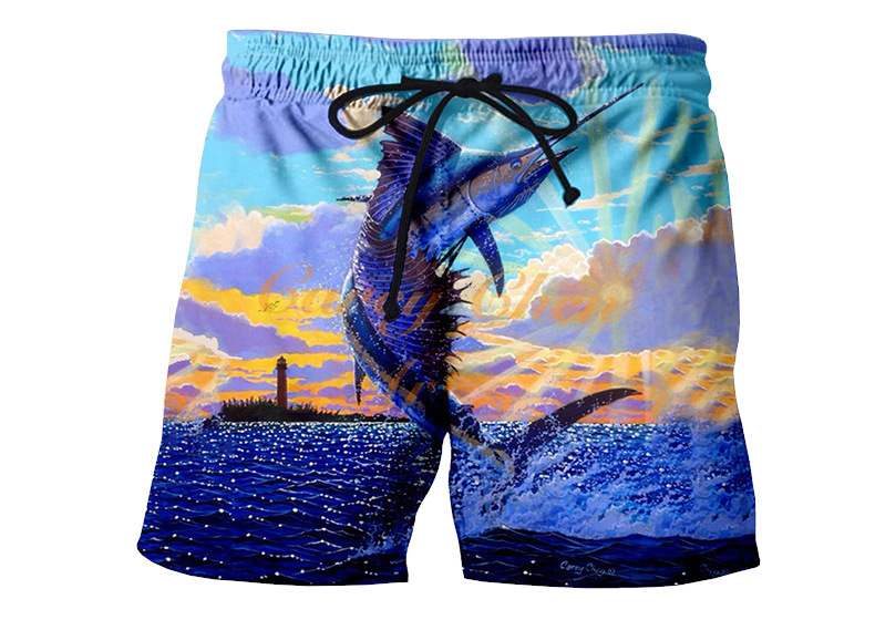 custom printed men's board shorts