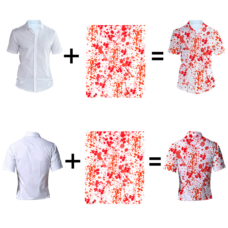 custom men's casual shirt all-over printing no minimum