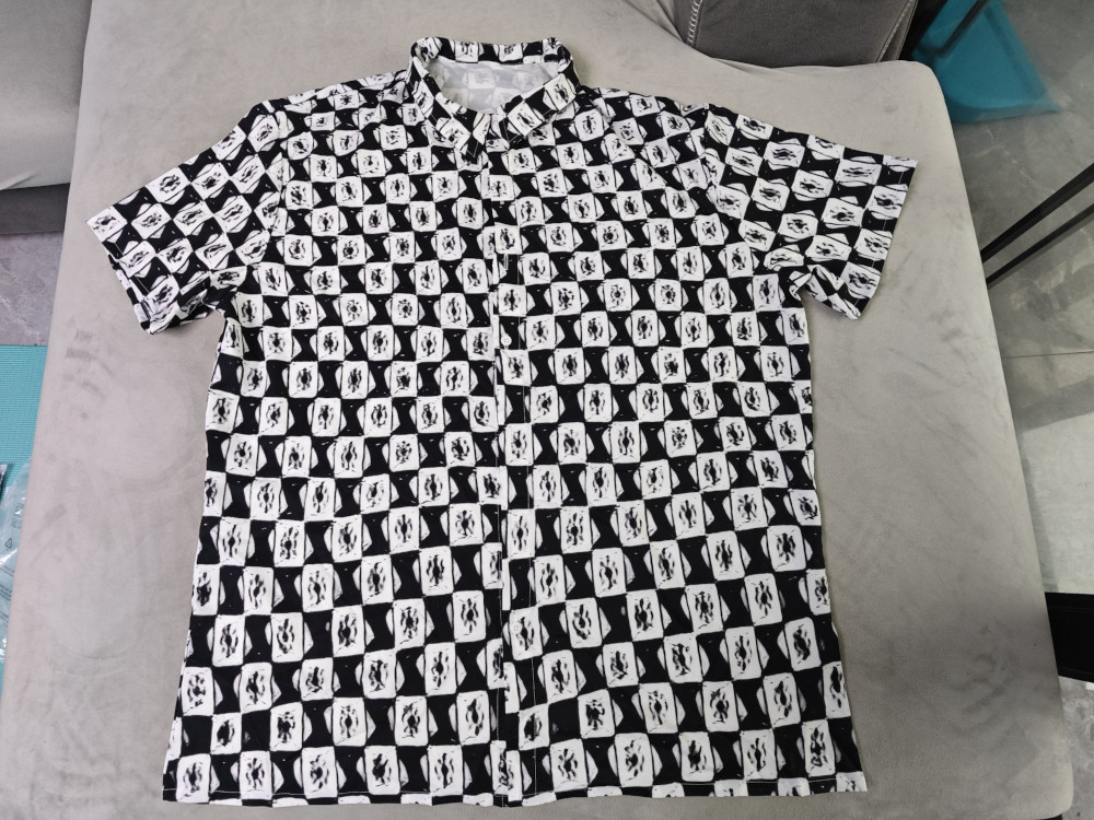 custom men's casual shirt all-over printing no minimum