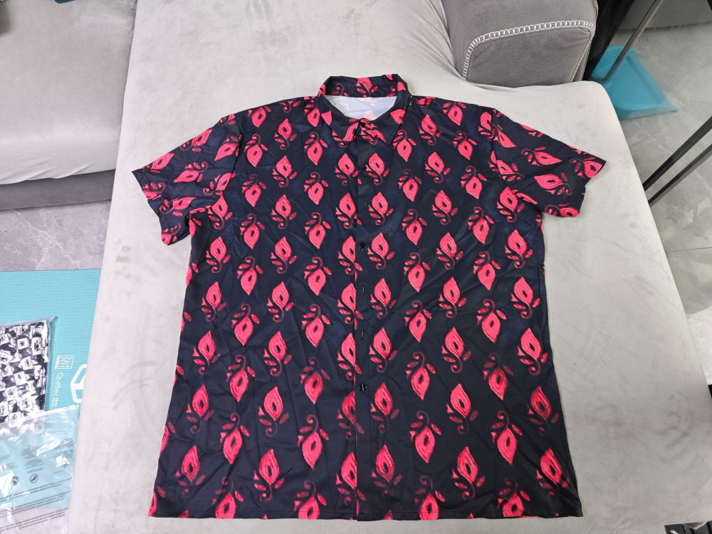 custom men's casual shirt all-over printing no minimum