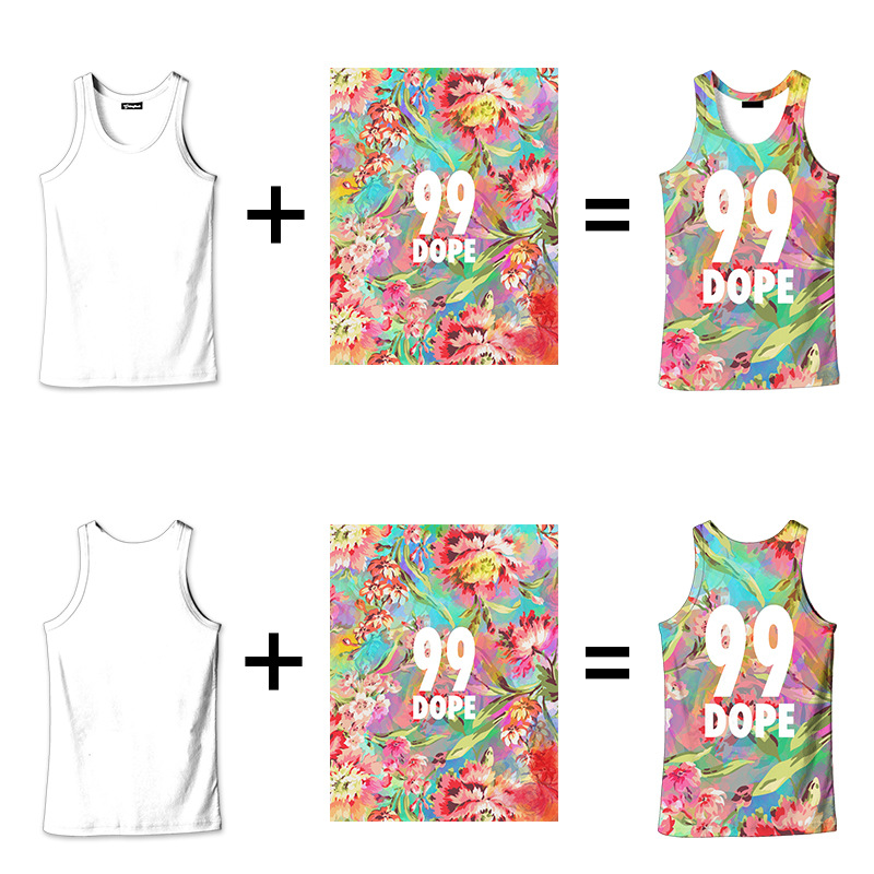 custom mens tank top all-over printing