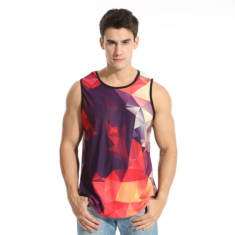 custom mens tank top all-over printing