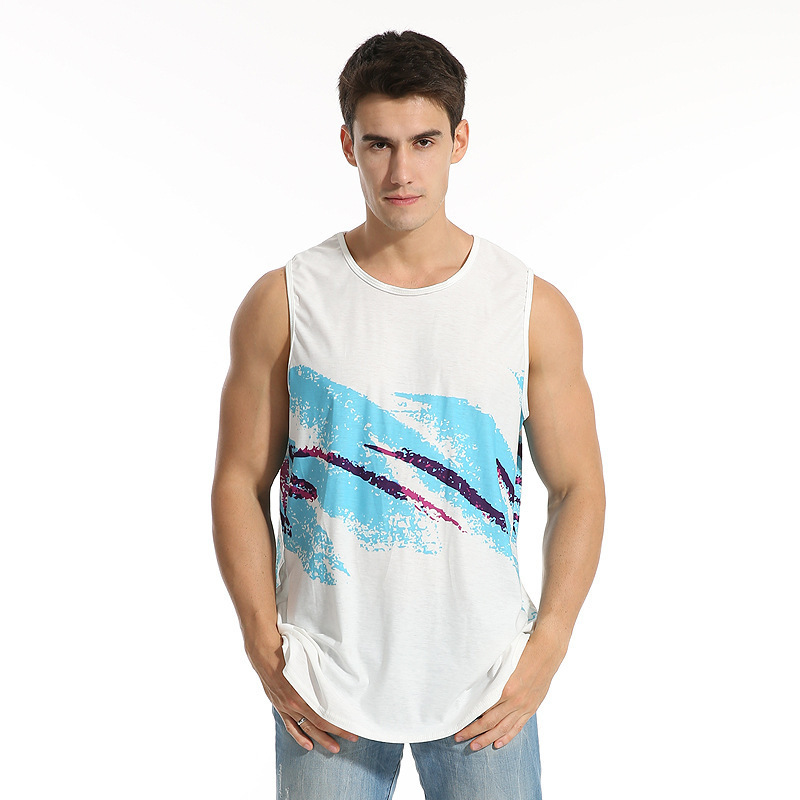 custom mens tank top all-over printing