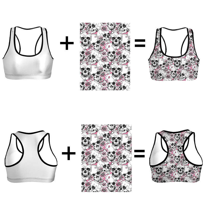 custom printed sports bra