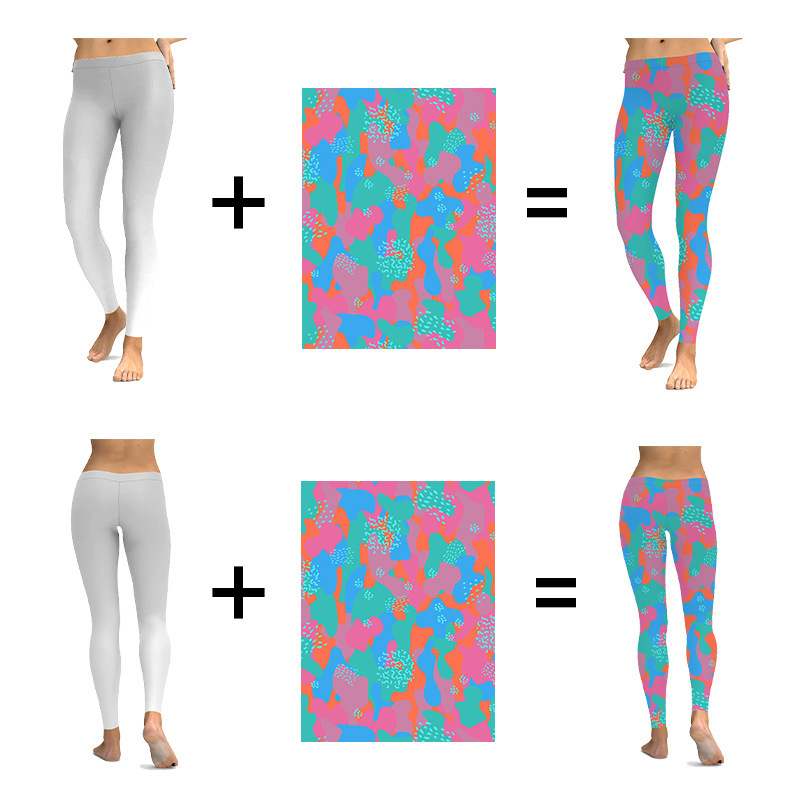 custom printed ankle length 7/8 leggings