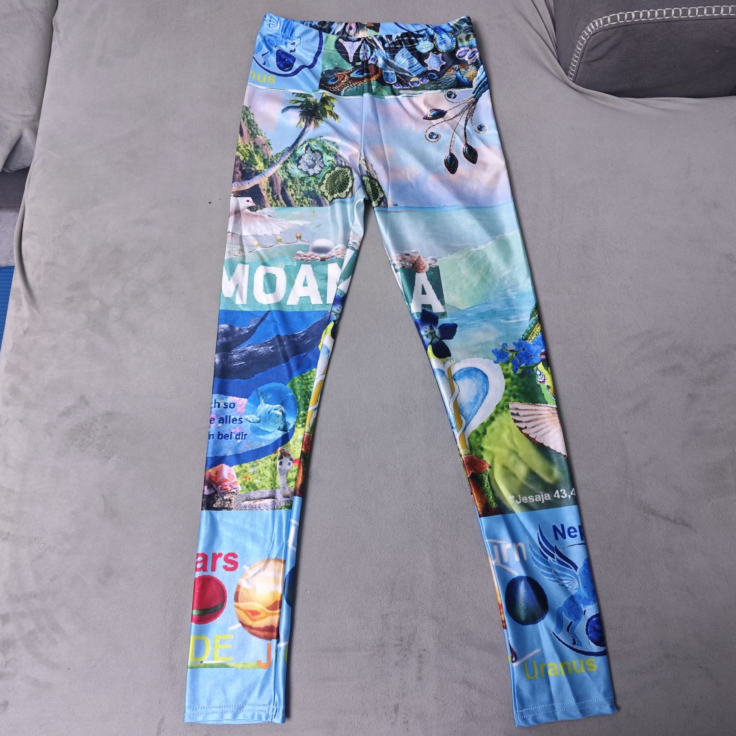 custom printed ankle length 7/8 leggings