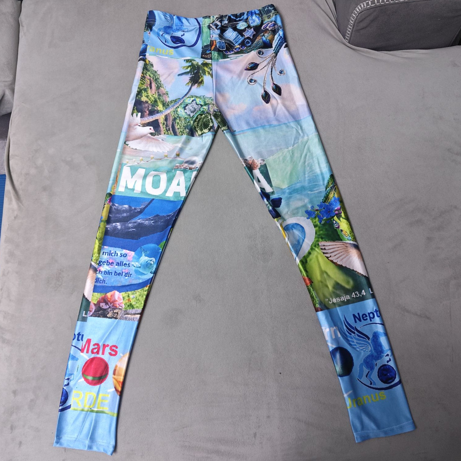 custom printed ankle length 7/8 leggings