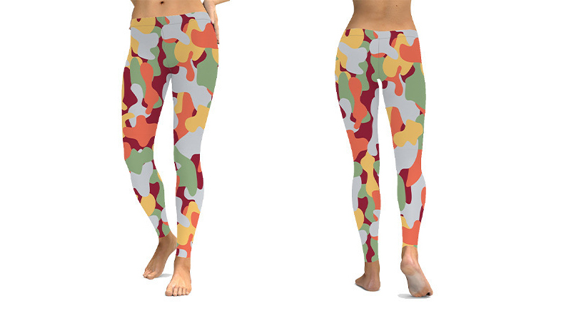 custom printed ankle length 7/8 leggings