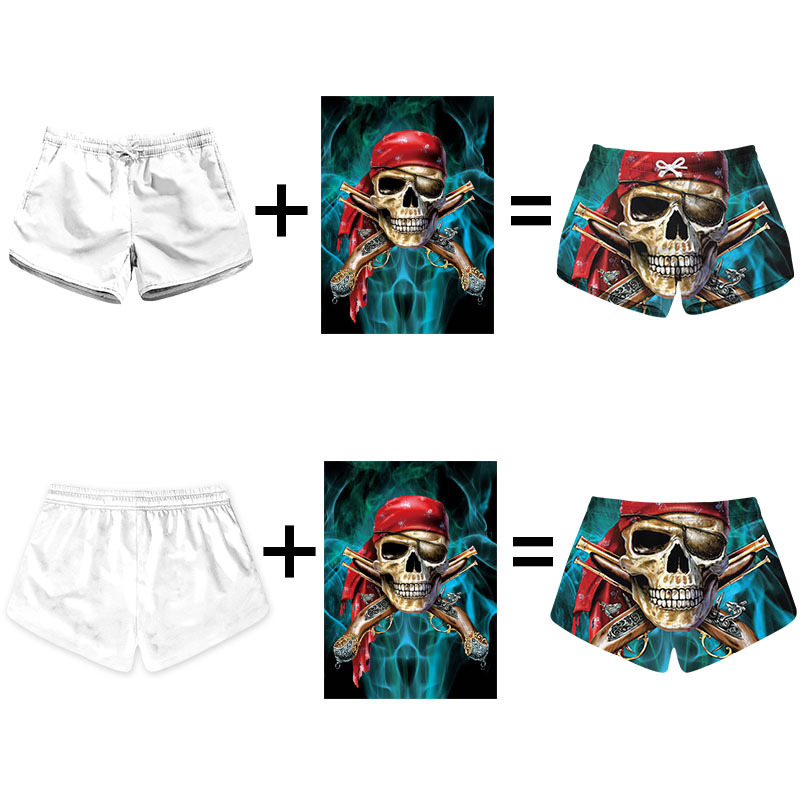 custom printed women's beach shorts