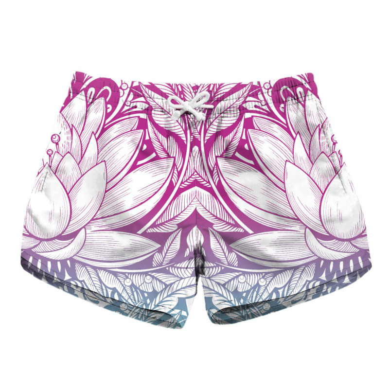 custom printed women's beach shorts