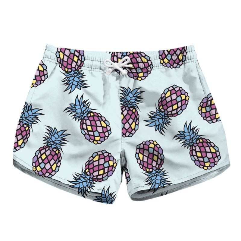 custom printed women's beach shorts