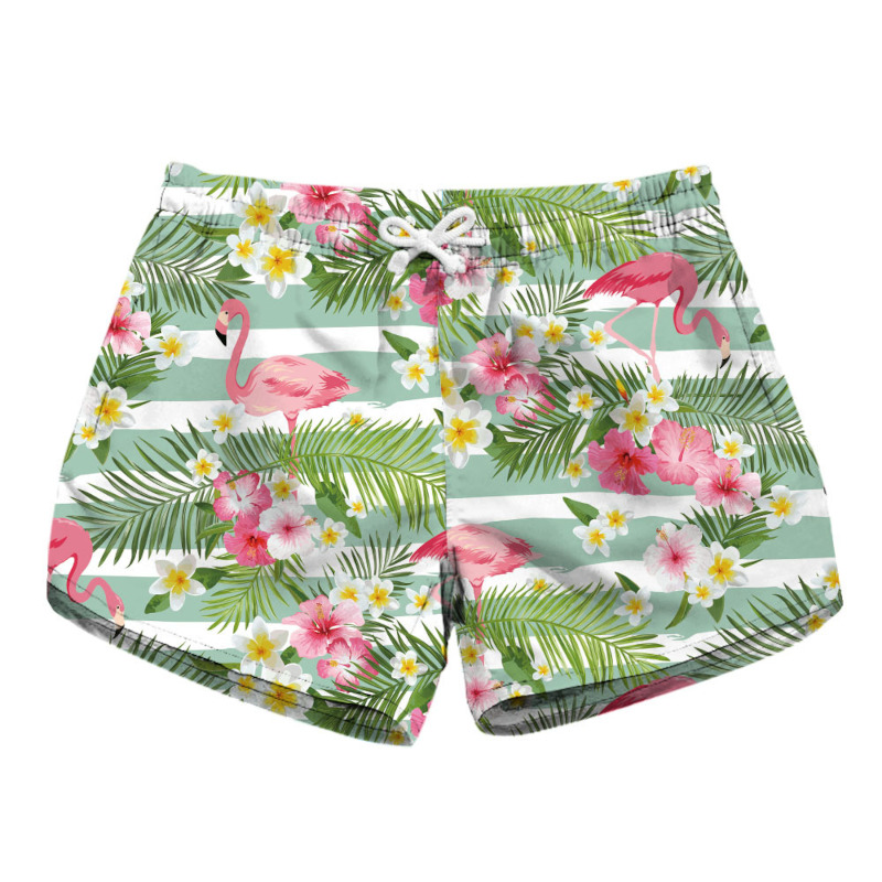 custom printed women's beach shorts