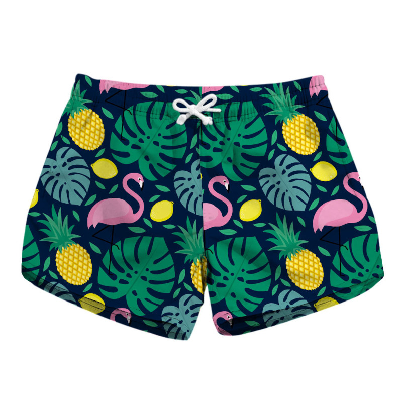 custom printed women's beach shorts