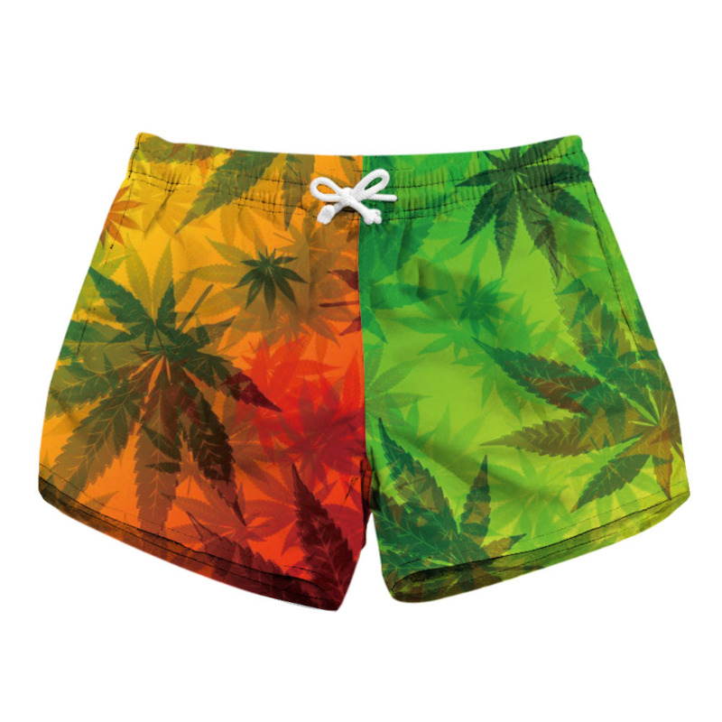 custom printed women's beach shorts