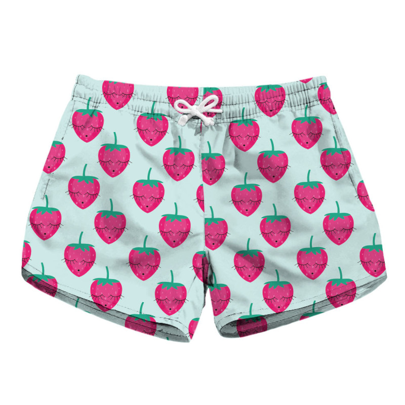 custom printed women's beach shorts