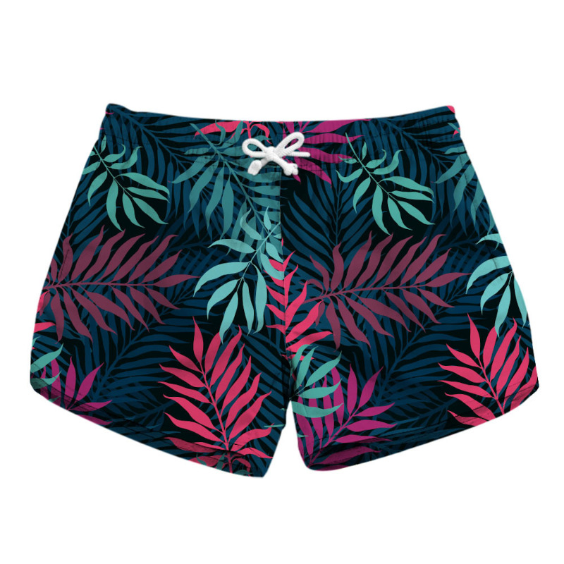 custom printed women's beach shorts