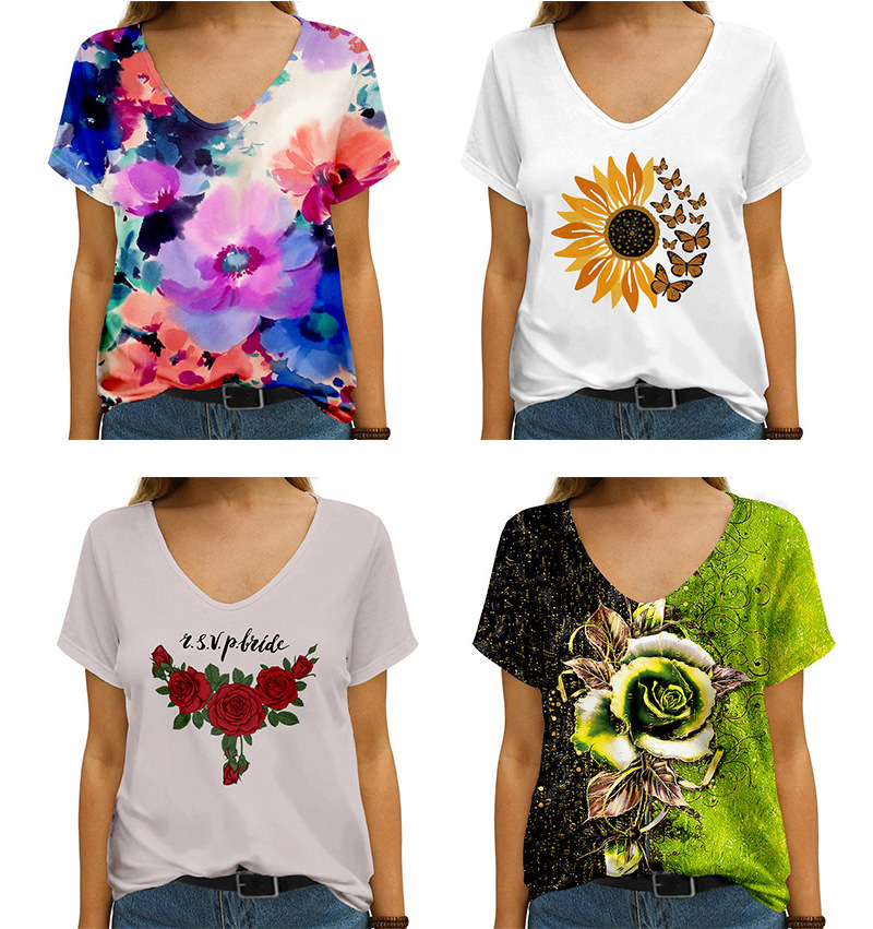 custom printed women's t-shirt