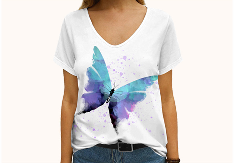 custom printed women's t-shirt