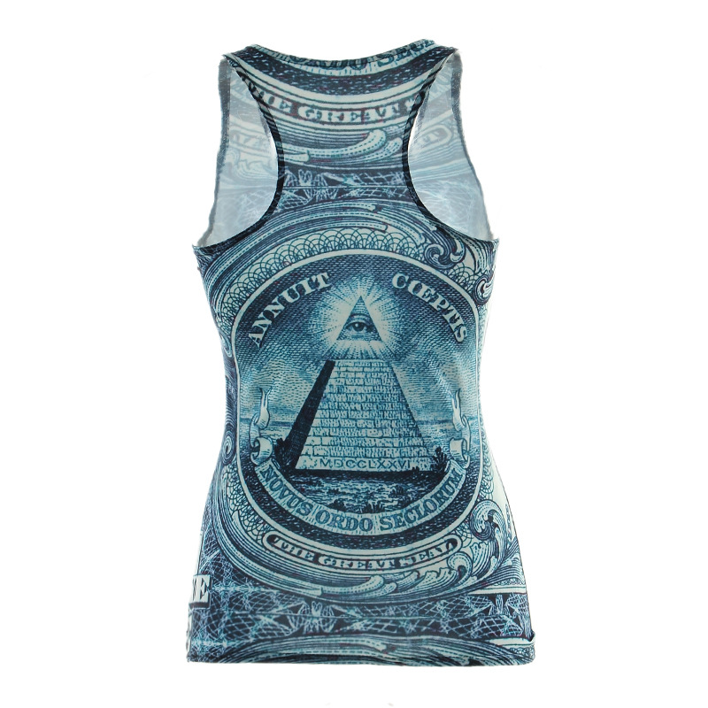 custom printed women's workout tank top