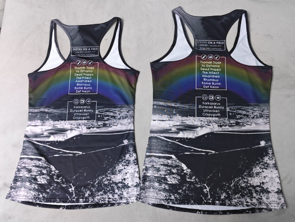 custom printed women's workout tank top